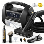 Handheld Steam Cleaner for Kitchen Grease, Range Hood & Stovetop — 230°F Dry Steam (Slate Black) - Goehner's